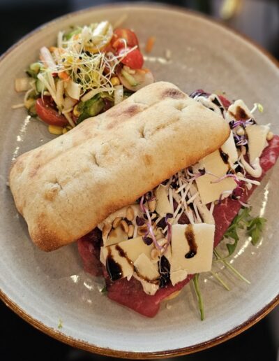 Ciabata Carpaccio bij Cafe My Place Amsterdam