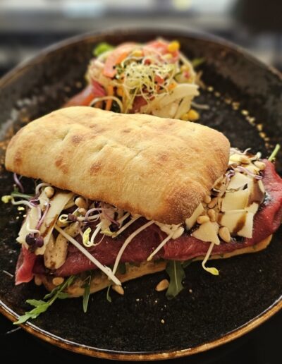 Ciabata Carpaccio bij Cafe My Place Amsterdam