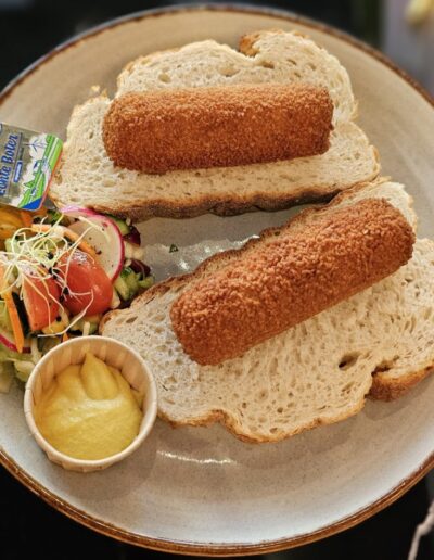 Kroketten op brood bij Cafe My Place Amsterdam